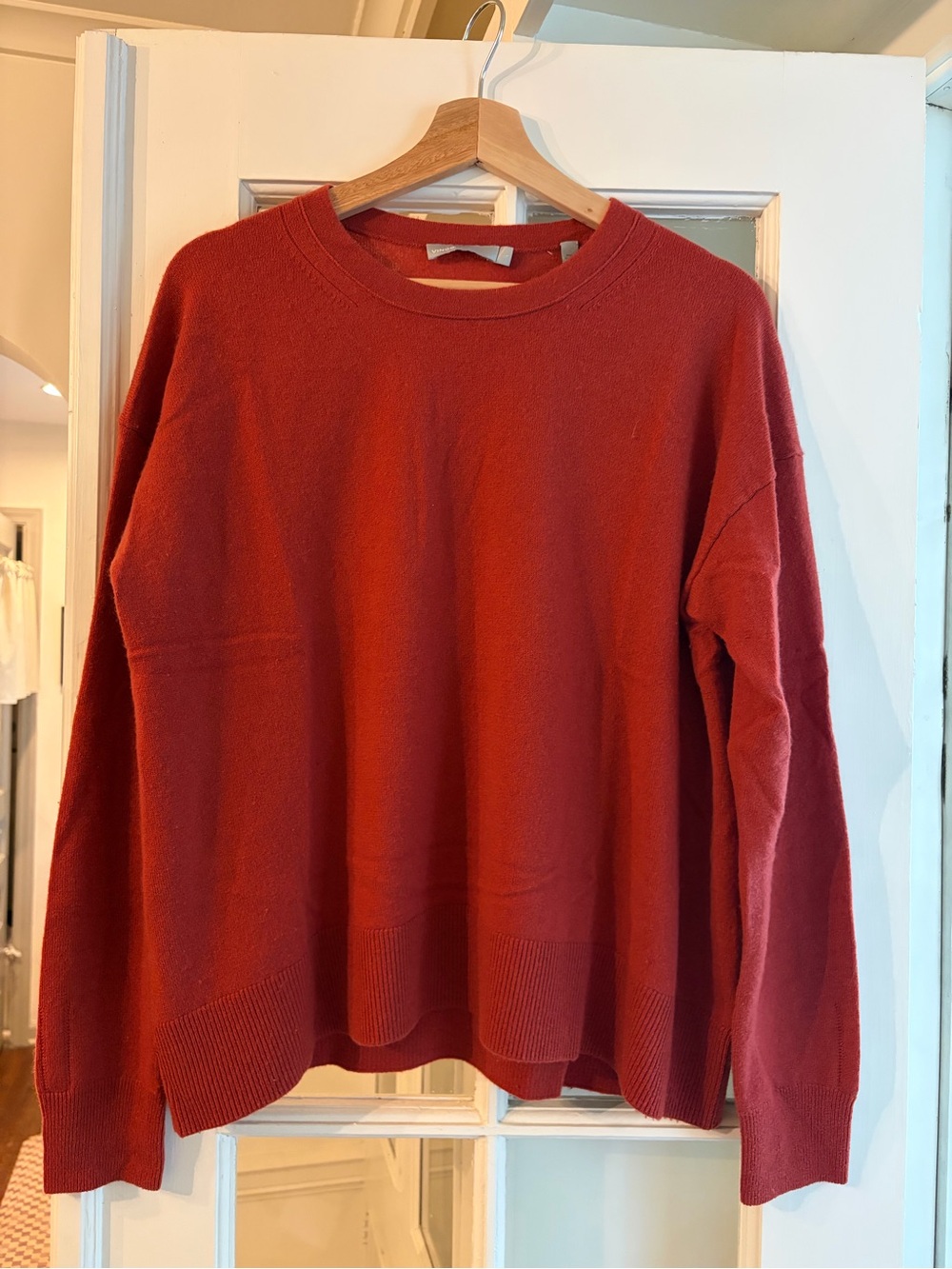 Vince Crewneck Sweater in Deep Rust